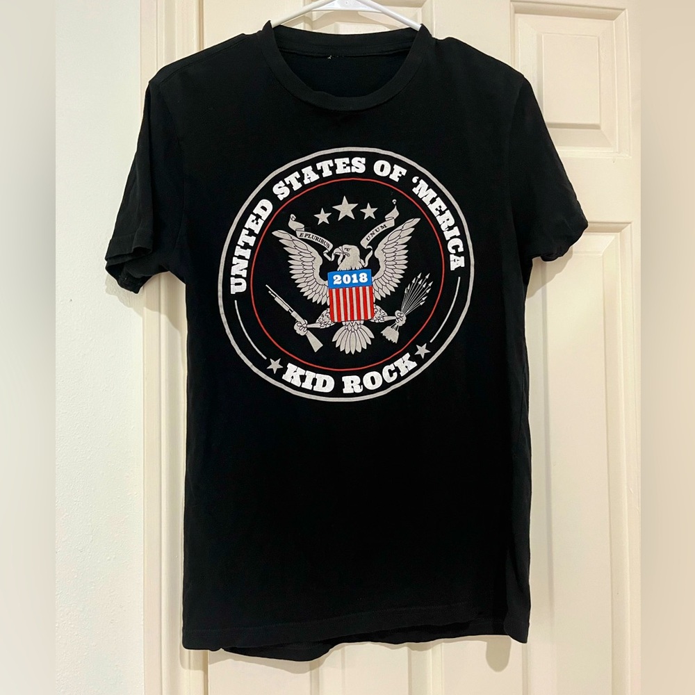 2018 NWOT Kid Rock United States Of America Eagle Rock Short Sleeve Tee
